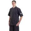 Mercer Culinary M61012WH2X Genesis Men’s Short Sleeve Chef Jacket with Traditional Buttons, XX-Large, White(Black)