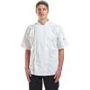Mercer Culinary M61012WH2X Genesis Men’s Short Sleeve Chef Jacket with Traditional Buttons, XX-Large, White(White)