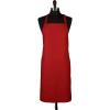 Mercer Culinary M61110BCS Genesis Bib Apron with Pocket,Red