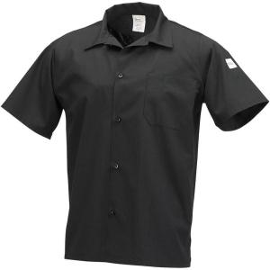 Mercer Culinary M60200WH1X Millennia Unisex Cook Shirt with Wicking Mesh Back, X-Large, White(Black)