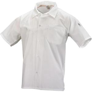 Mercer Culinary M60200WH1X Millennia Unisex Cook Shirt with Wicking Mesh Back, X-Large, White(White)