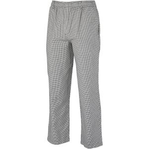 Mercer Culinary M61060BK4X Genesis Men’s Chef Pants, 4X-Large, Black(Black and White Houndstooth)