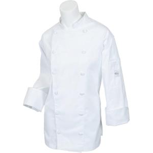 Mercer Culinary M62060WH3X Renaissance Women’s Traditional Neck Jacket, 3X-Large, White(X-Large)