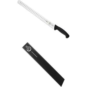 Mercer Culinary Millennia Black Handle 14-Inch Slicer with Knife Guard