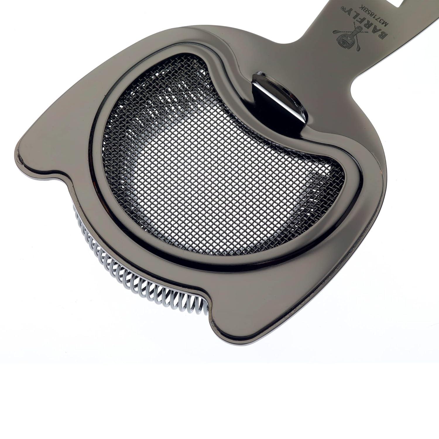 image:imageBarfly Fine Mesh Spring Strainer Antique CopperBlack