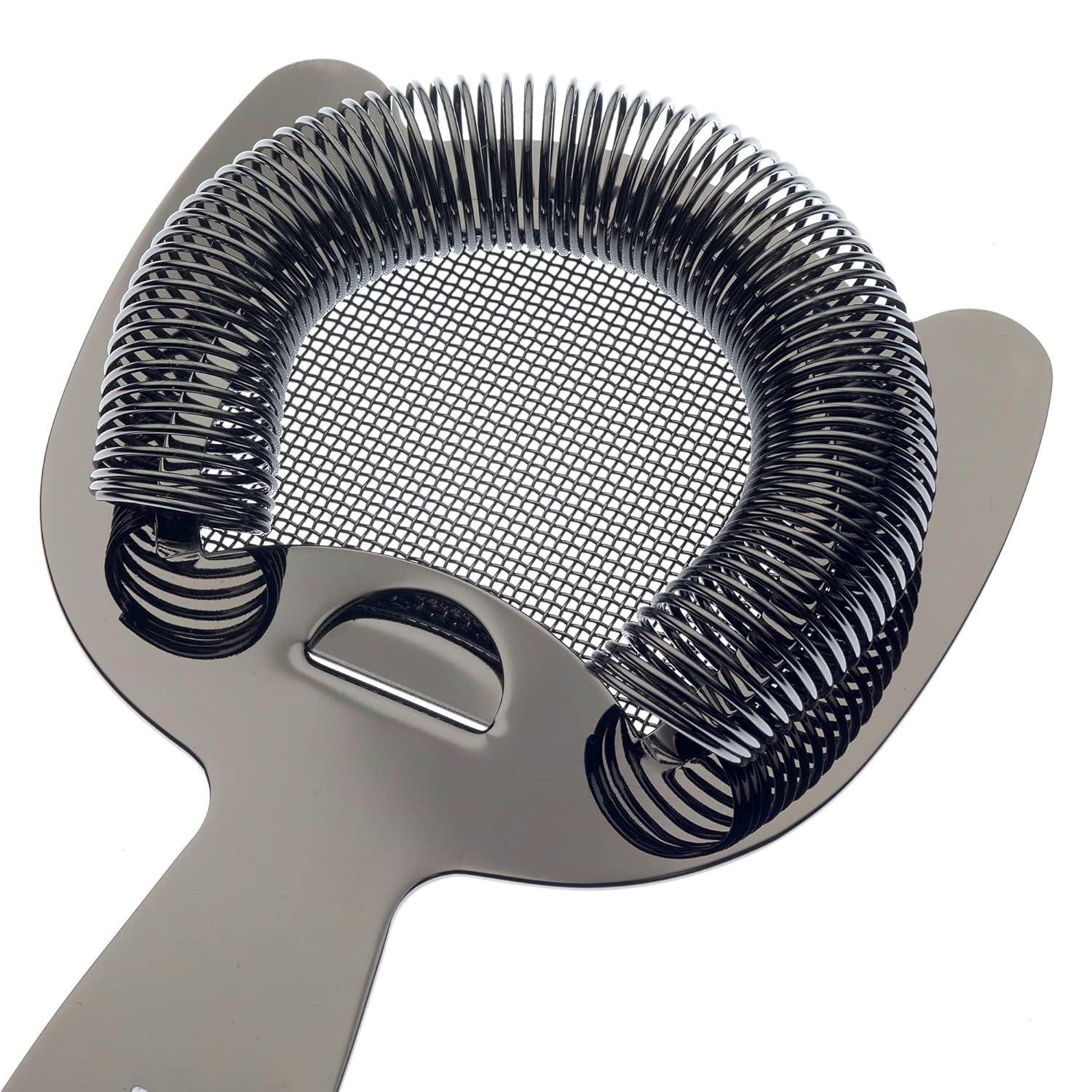image:imageBarfly Fine Mesh Spring Strainer Antique CopperBlack