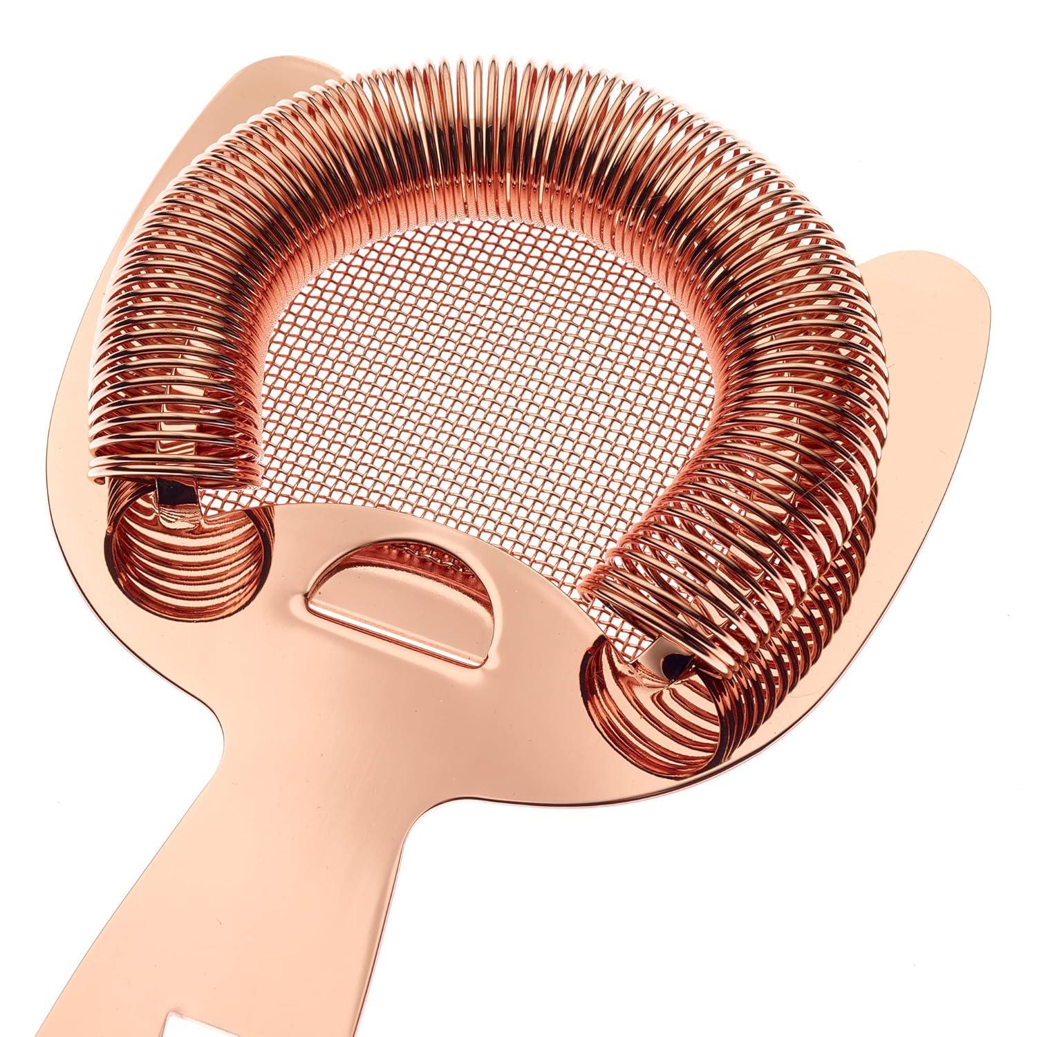 image:imageBarfly Fine Mesh Spring Strainer Antique CopperCopper