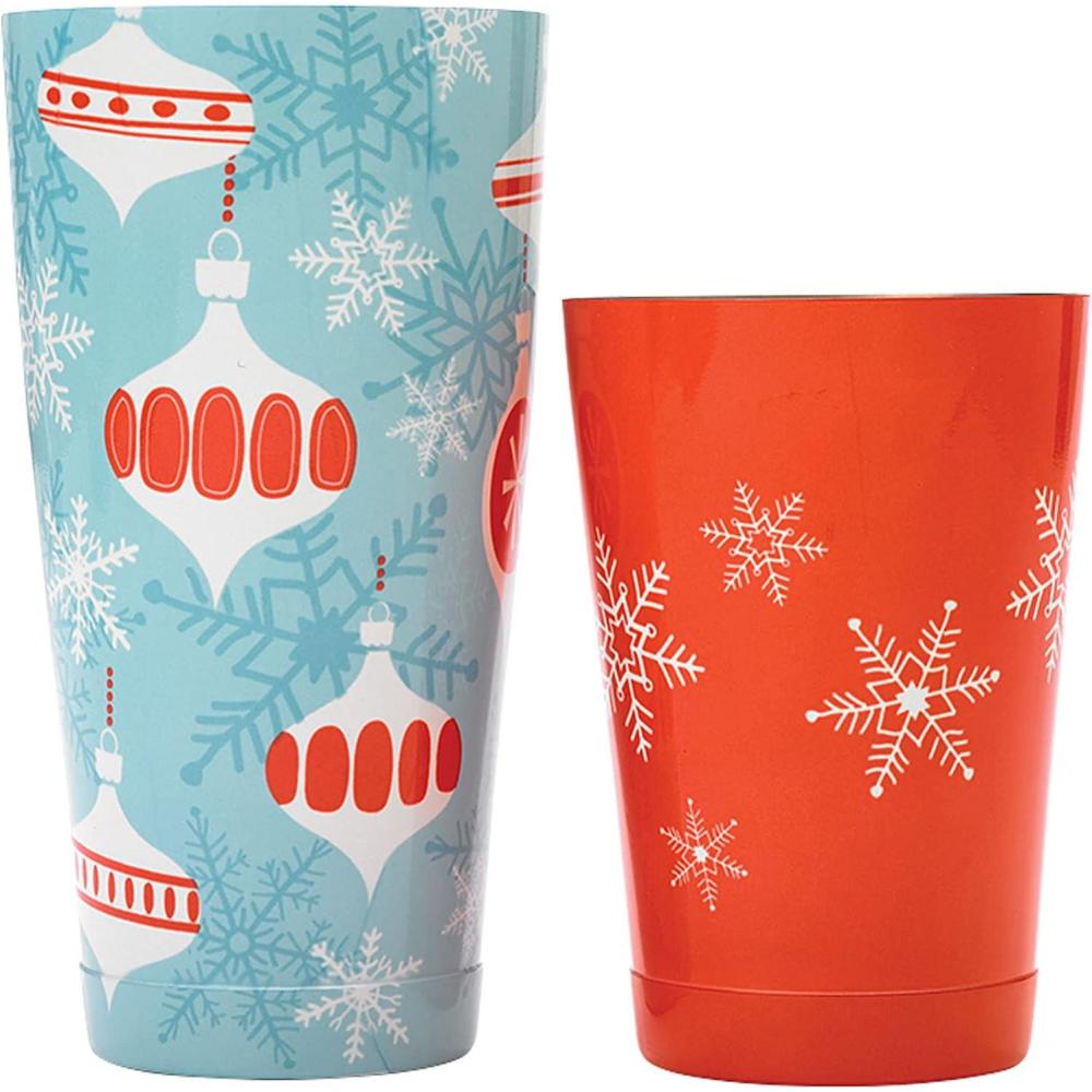 image:imageBarfly Holiday Snowflakes Cocktail Shaker Set with Santa SpoonHoliday Ornaments