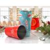Barfly Holiday Snowflakes Cocktail Shaker Set with Santa Spoon(Holiday Ornaments)