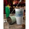 Barfly Holiday Snowflakes Cocktail Shaker Set with Santa Spoon(Snowflake w/Santa Bar Spoon)