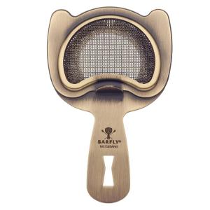Barfly Fine Mesh Spring Strainer, Antique Copper(Antique Gold)